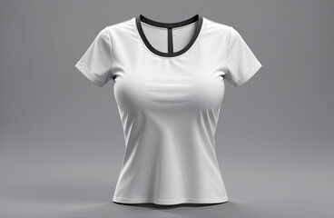a white t  shirt with a black background