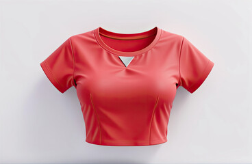 Red t-shirt for mockup template