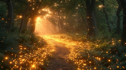 Glowing Magic Light Effect Long Trails, Background HD, Illustrations