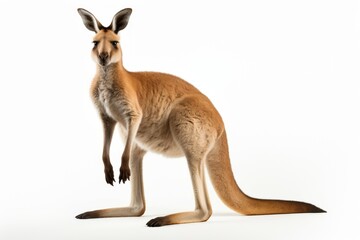 Kangaroo isolated on white background clipart