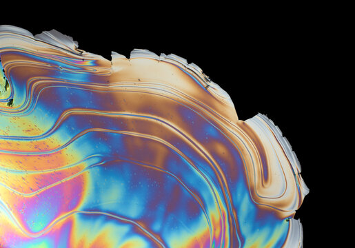 Thin-film Interference Iridescent Science Experiment Soap Colorful Texture Rainbow background Spectrum 