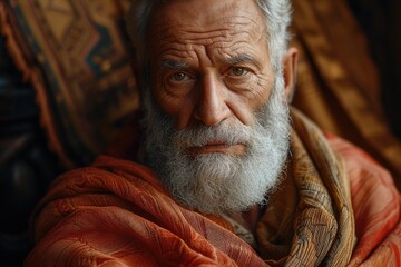 Portrait of an old Patriarch, Bible story.