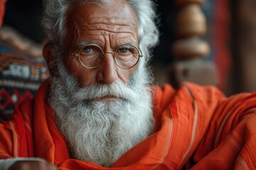 Portrait of an old Patriarch, Bible story.