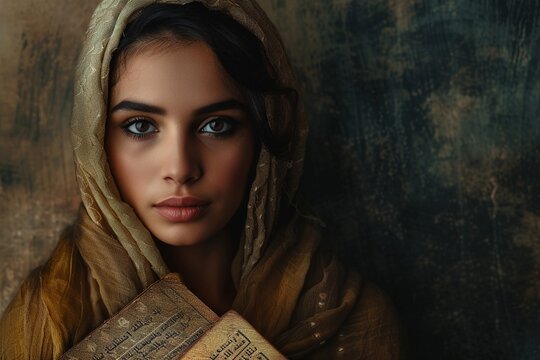 Portrait of Rahab from Bible.