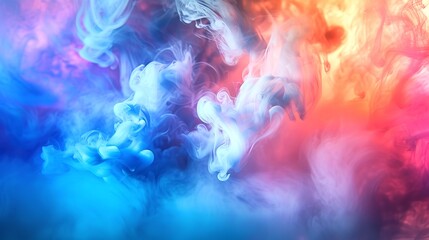 Fototapeta na wymiar Abstract Artwork - Colorful Smoke or Colored Dynamics
