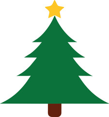 Obraz premium christmas tree, icon