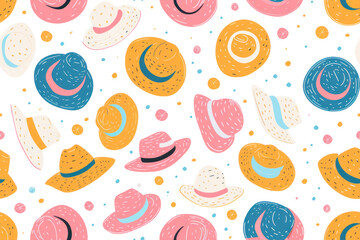 Summer Seamless Pastel Pattern for Designs
