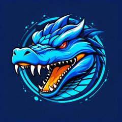 Crocodile alligator strong angry mascot esports logo with modern illustration for gaming and streamer. Suitable for badge, emblem and t shirt printing. Angry crocodile logo for sport and esport.