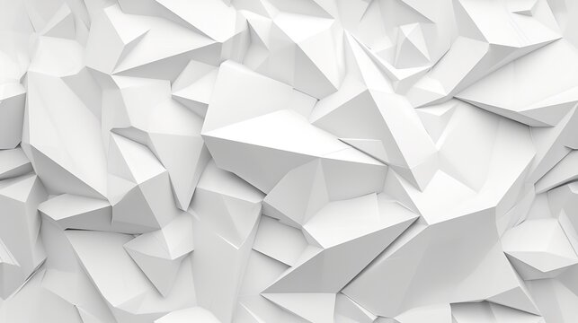 Abstract background of polygons on white background.
