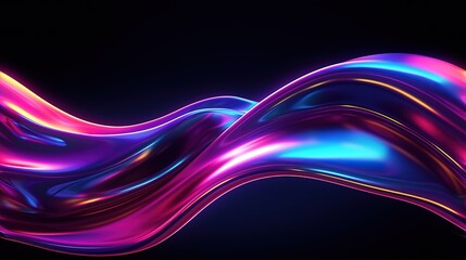Colorful abstract liquid glass background. wallpaper neon.
