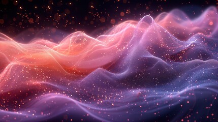 Fototapeta premium Long Exposure Photograph Neon Pink Purple, Background HD, Illustrations