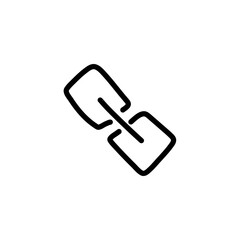 Hand drawn hyperlink chain sign 