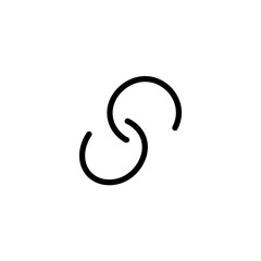 Hand drawn hyperlink chain sign 