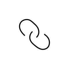 Hand drawn hyperlink chain sign 
