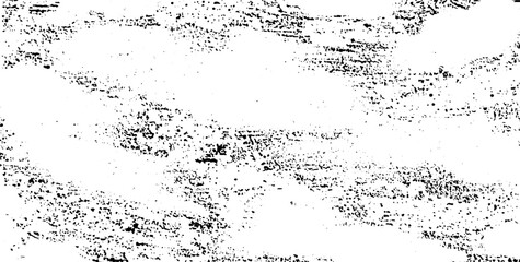 Monochrome texture composed of irregular graphic elements. Distressed uneven grunge background. Abstract vector illustration. Overlay for interesting effect and depth. Isolated on white background.