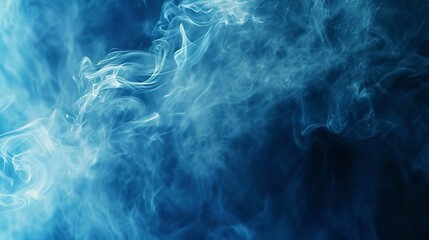 Abstract Blue Background with Smoke 8K Realistic