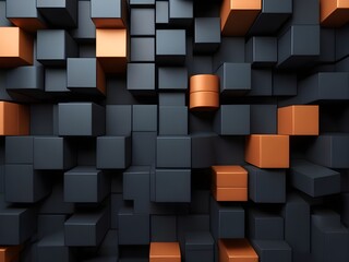 abstract background made of cubes