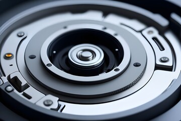 hard disk close up