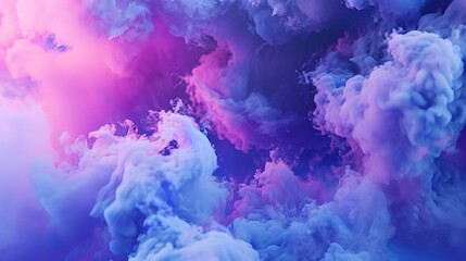 Fototapeta na wymiar Abstract Blue Purple Background with Smoke Clouds