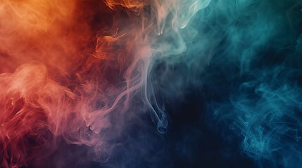 Abstract Blue Purple Background with Smoke Clouds