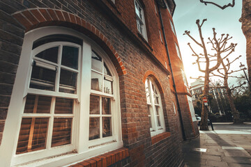 Fototapeta na wymiar old brick building in London