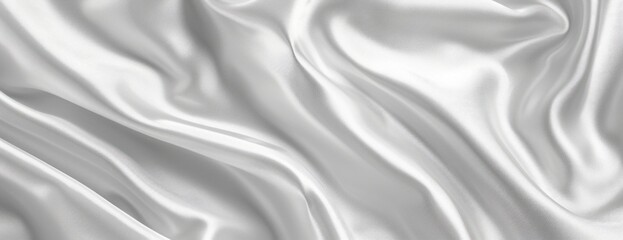 Obraz premium white gray satin texture that is white silver fabric silk background with beautiful soft blur 