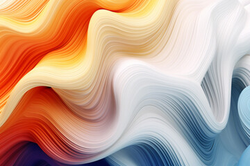 Modern digital abstract 3D background, neon wallpaper. Futuristic abstract, waves, wavy, three-dimensional and iridescent