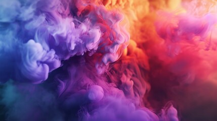 Naklejka premium Abstract Colorful Smoke 8K Realistic Lighting