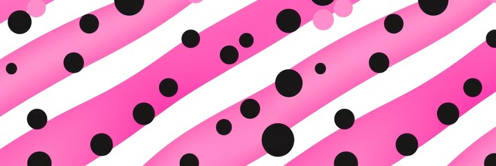 Pink diagonal dots and dashes seamless pattern 