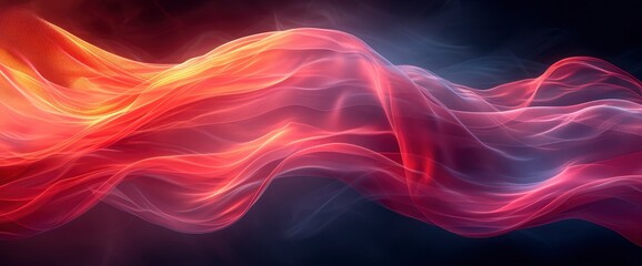 Fototapeta premium Swirling Movement Red Smoke Group Abstract, Background HD, Illustrations