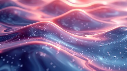 Teal Magenta Abstract Curves Futuristic, Background HD, Illustrations