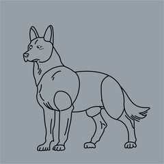 sketch dog design