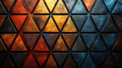 Triangle Pattern Abstract Black Background, Background HD, Illustrations