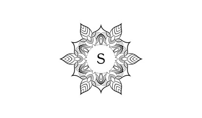 Luxury Flower Star Alphabetical Logo