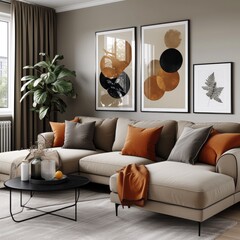 contemporary living room. 