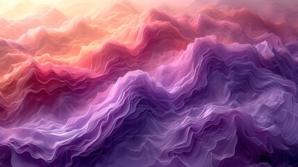 Fototapeta premium Vibrant Purple Fluid Abstract 3D Gradient, Background HD, Illustrations