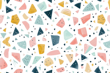 Seamless Pastel Geometric Pattern