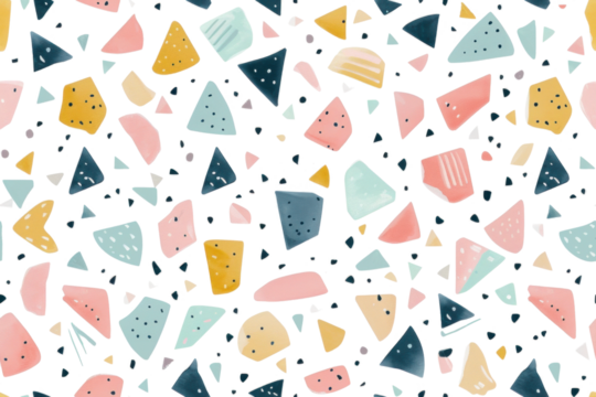 Seamless Pastel Geometric Pattern