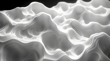 Obraz premium Wavy Lines Form Threedimensional Gypsum, Background HD, Illustrations