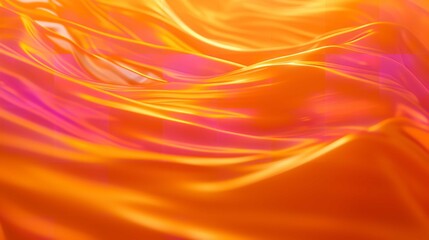 Abstract Orange Background with Realistic Lighting