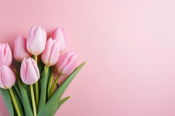 Bouquet of tulip flowers. Spring image. Valentine's Day, Easter, Birthday, Happy Women's Day, Mother's Day, Birthday, Celebration, etc