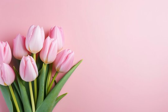 Bouquet of tulip flowers. Spring image. Valentine's Day, Easter, Birthday, Happy Women's Day, Mother's Day, Birthday, Celebration, etc