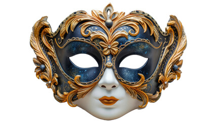 Opera carnival mask Isolated transparent background. PNG Format.