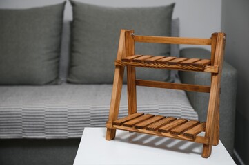 handmade kraft wooden shelf for home