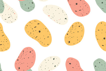 Pastel Vegetable Pattern for Seamless Design