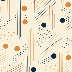 Tan diagonal dots and dashes seamless pattern