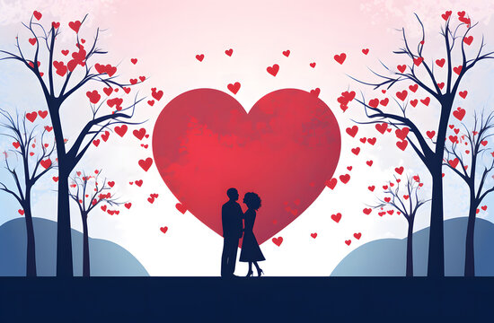 valentine day greeting card template
