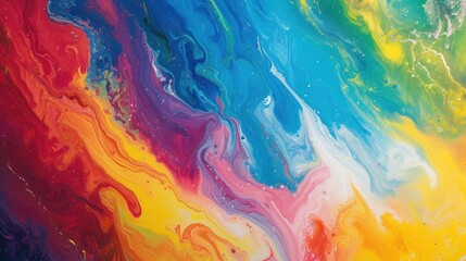 Vibrant abstract background in rainbow colors creating mesmerizing and eye-catching design for joy and inspiration