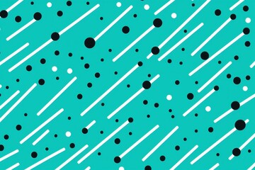 Teal diagonal dots and dashes seamless pattern 
