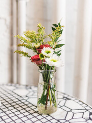 Arranjo floral decoração mesa